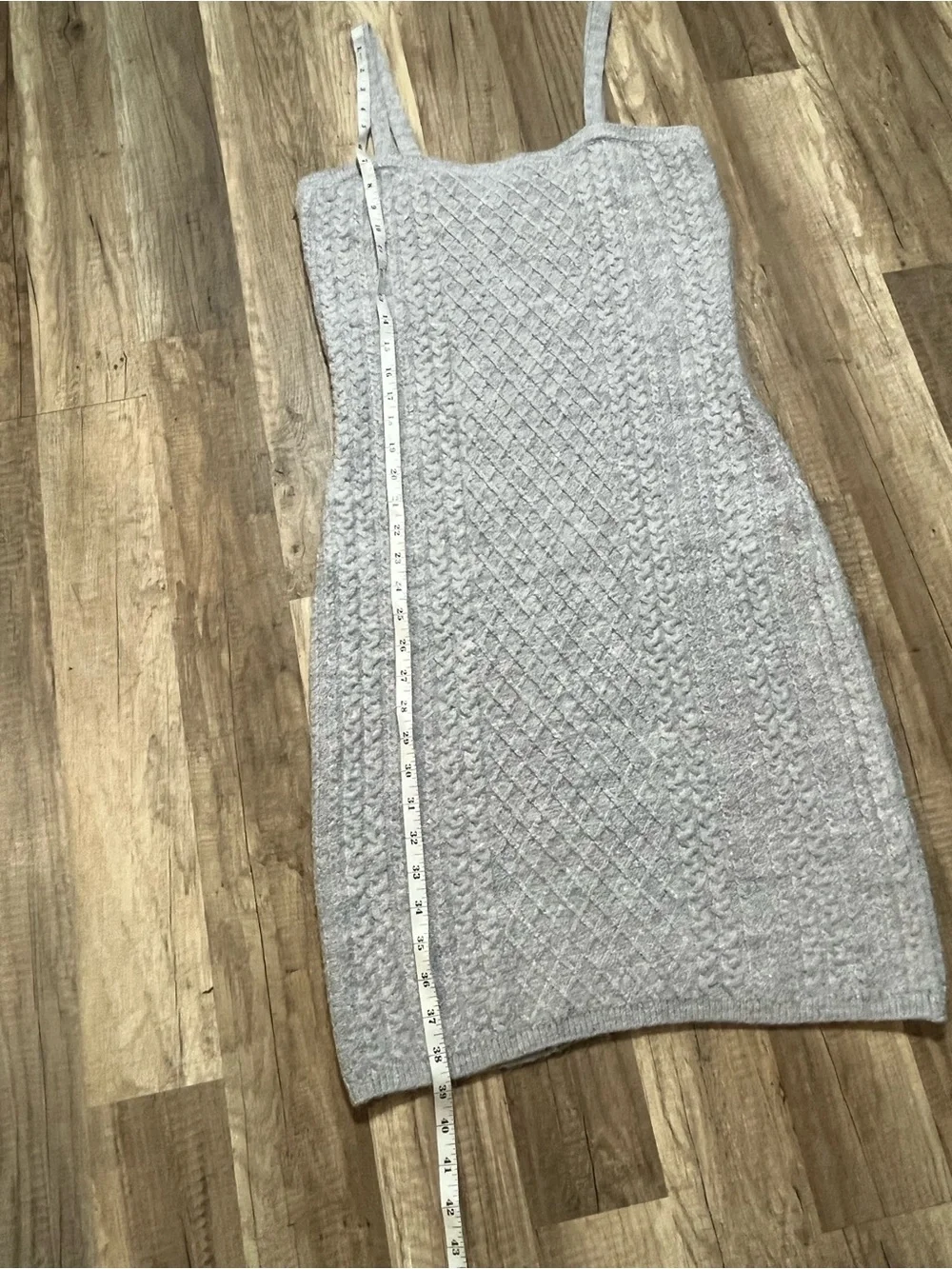 House of Harlow 1960 Cable Knit Sweater Tank Top Dress Size L